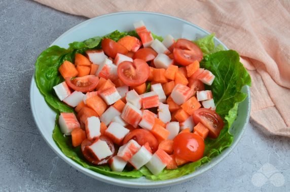 Minimalistic crab salad - recipe photo, step 2
