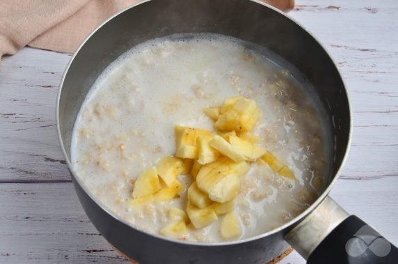 Nursery oatmeal with banana - recipe photo, step 5