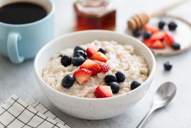 Oatmeal in coconut milk Oatmeal in coconut milk