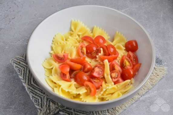 Paste salad, vegetables and olives - recipe photo, step 1