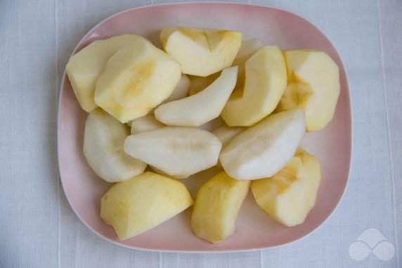 Pears and apples - recipe photo, step 1