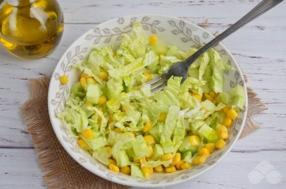 Peking cabbage with Feta - recipe photo, step 2
