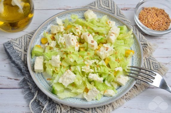 Peking cabbage with Feta - recipe photo, step 3