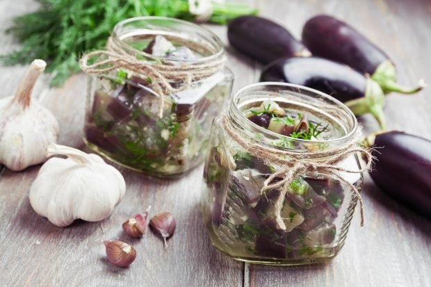 Pickled eggplant for the winter without sterilization Pickled eggplant for the winter without sterilization
