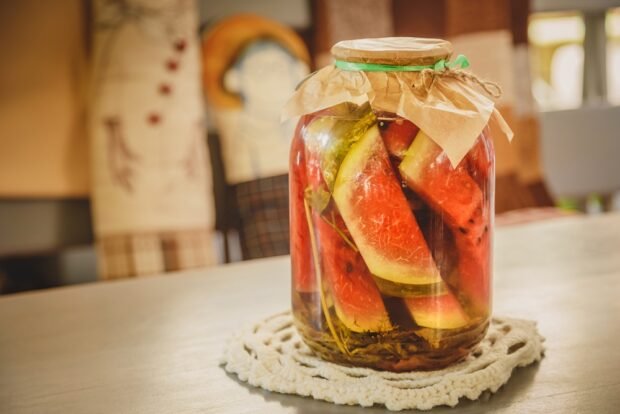 Pickled watermelon for the winter