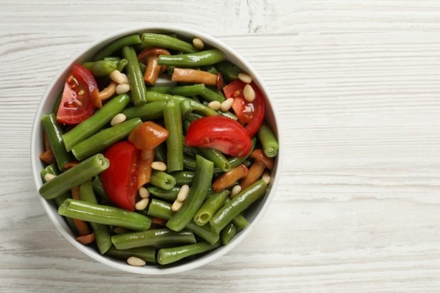 Podge beans, tomatoes and mushrooms Podge beans, tomatoes and mushrooms