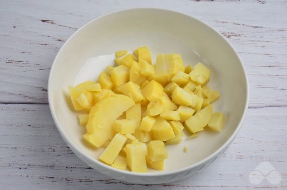Potato salad with beans - recipe photo, step 1