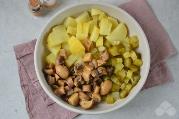 Potato salad with mushrooms - recipe photo, step 1
