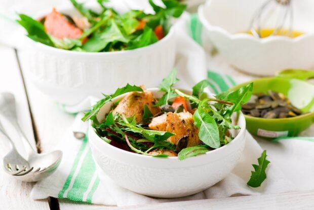 Pumpkin and chicken salad