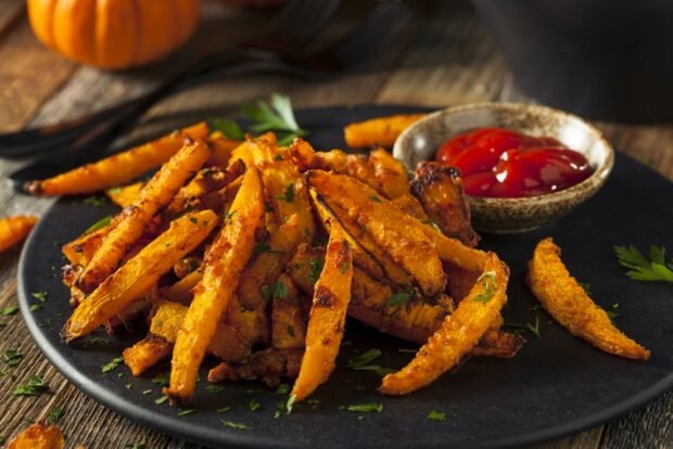Pumpkin sticks in the oven Pumpkin sticks in the oven