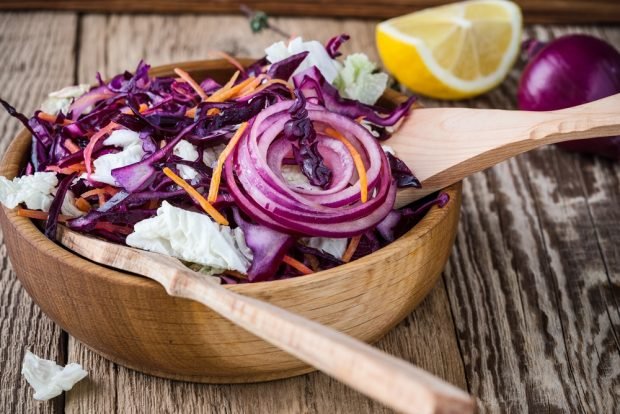 Purple salad with Beijing cabbage Purple salad with Beijing cabbage