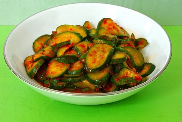 Salad from sharp cucumbers Salad from sharp cucumbers