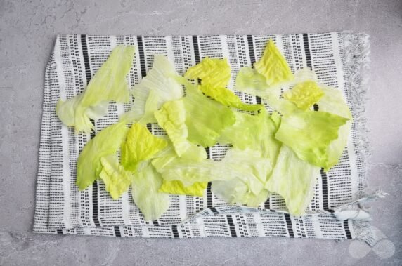 Salad with canned tuna, eggs and olives - recipe photo, step 1