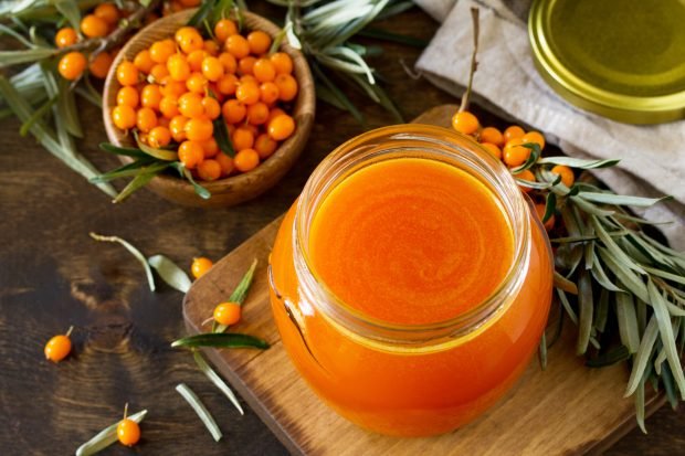 Sea buckthorn jam without bones Sea buckthorn jam without bones