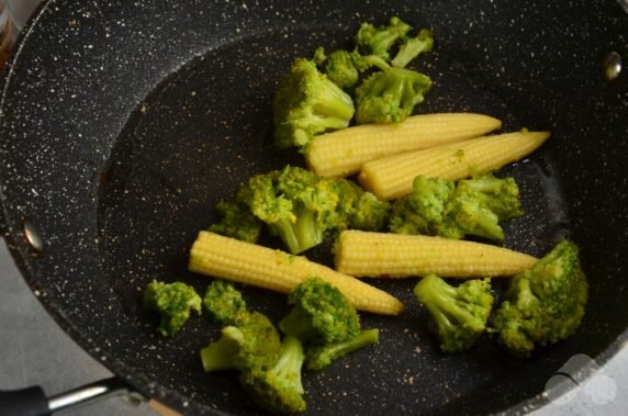 Sibas fillet with vegetables - recipe photo, step 4