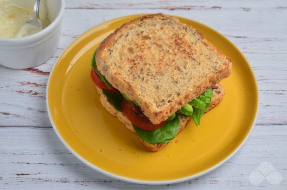 Speak vegetarian sandwiches - recipe photo, step 4