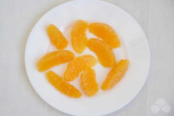 Spinach and orange salad - recipe photo, step 1