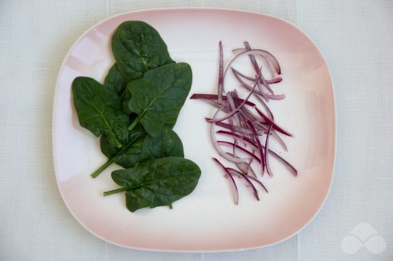 Spinach and orange salad - recipe photo, step 2