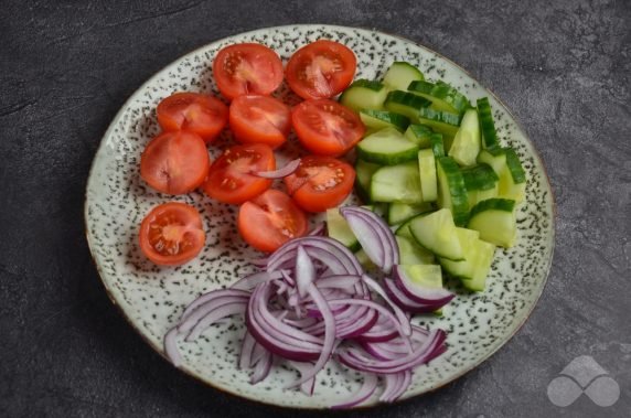 Tuna and vegetable salad - recipe photo, step 2