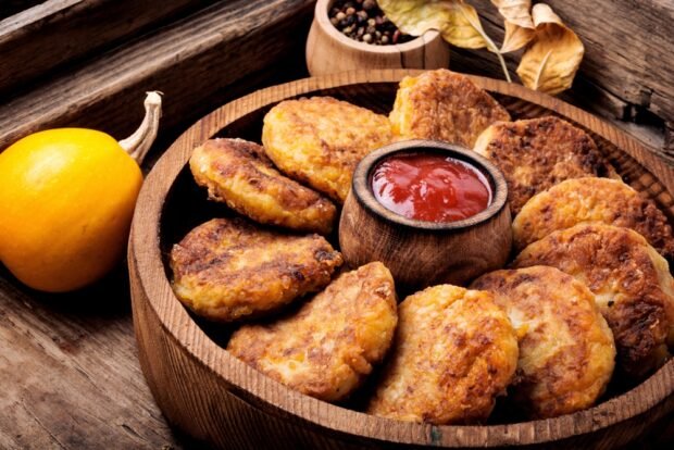 Vegetable cutlets with pumpkin Vegetable cutlets with pumpkin