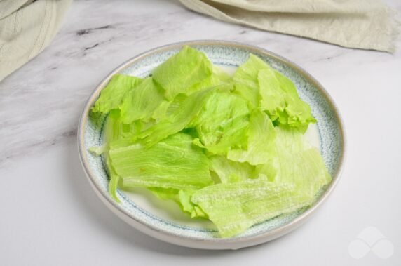 Vegetable salad with shrimp - recipe photo, step 1