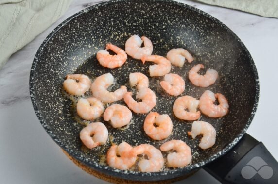 Vegetable salad with shrimp - recipe photo, step 5