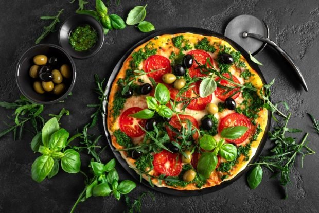 Vegetarian pizza Vegetarian pizza