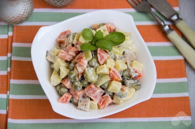 Vegetarian salad Olivier Vegetarian salad Olivier