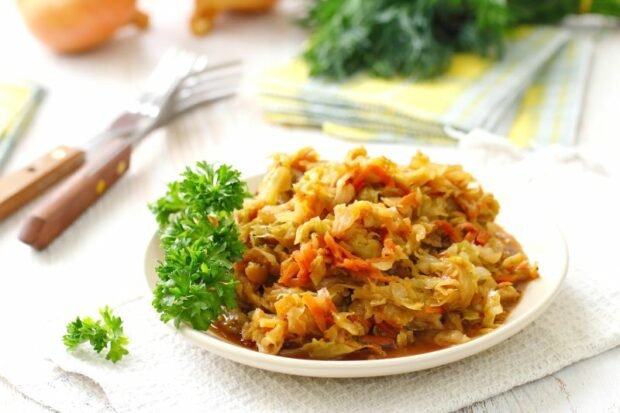 Vegetarian stewed cabbage Vegetarian stewed cabbage