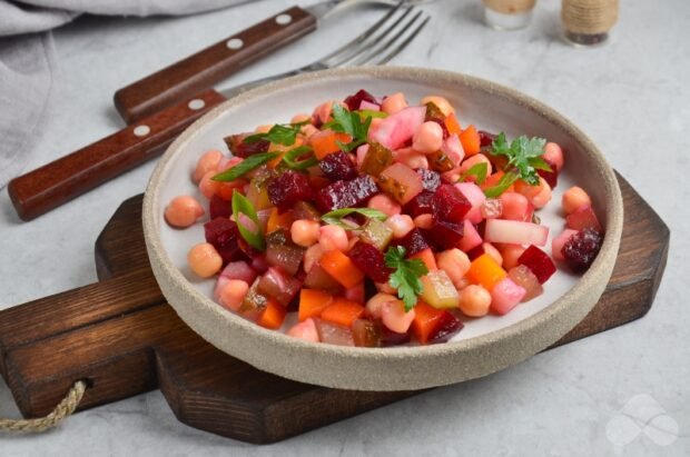 Vinaigrette with chickpeas Vinaigrette with chickpeas