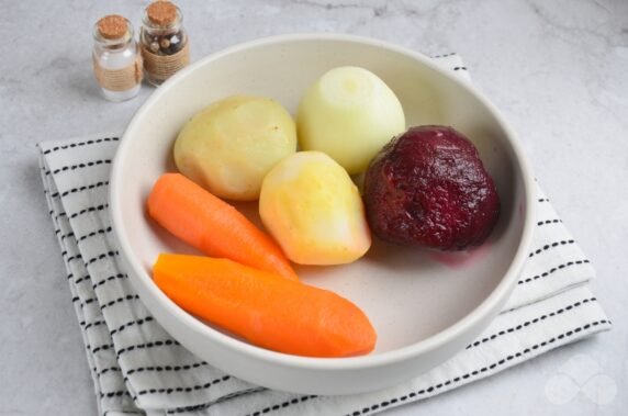 Vinaigrette with chickpeas