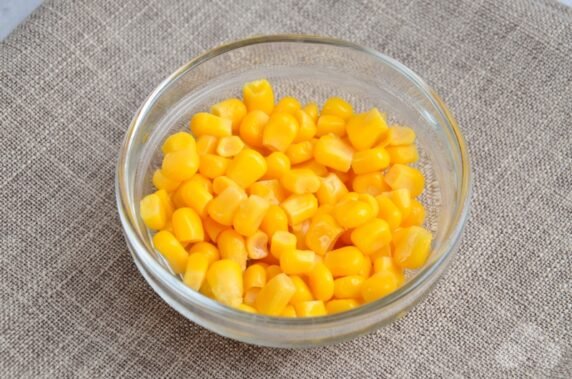 Vinaigrette with corn - recipe photo, step 2