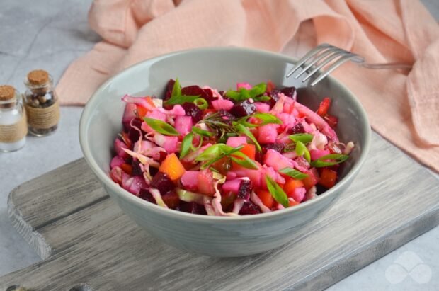 Vinaigrette with green onions and garlic