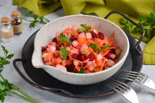 Vinaigrette with Korean carrots Vinaigrette with Korean carrots