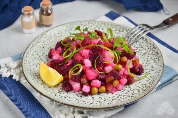 Vinaigrette with lemon dressing