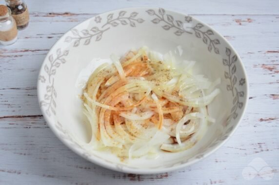 Vinaigrette with pickled onions - recipe photo, step 3
