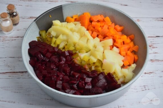 Vinaigrette with pickled onions - recipe photo, step 4