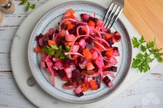 Vinaigrette with pickled onions - recipe photo, step 6