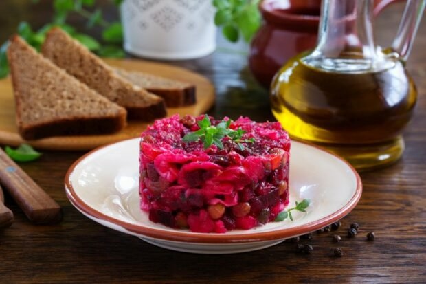 Vinegret salad with mustard Vinegret salad with mustard