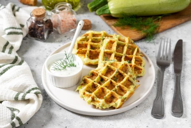 Waffles in waffle wacks from zucchini