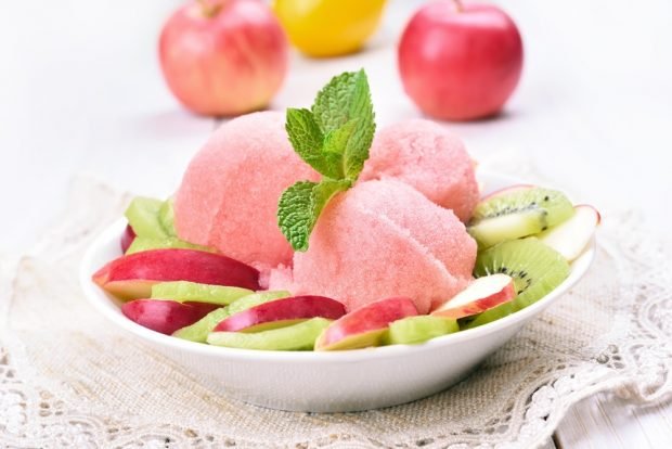 Watermelon ice cream at home Watermelon ice cream at home